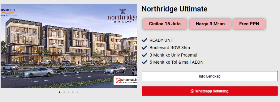 ruko northridge ultimate boulevard